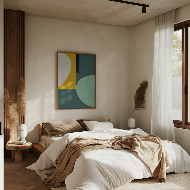 Rainbow Plus Shapes1 - Stretched Canvas, Poster or Fine Art Print I Heart Wall Art