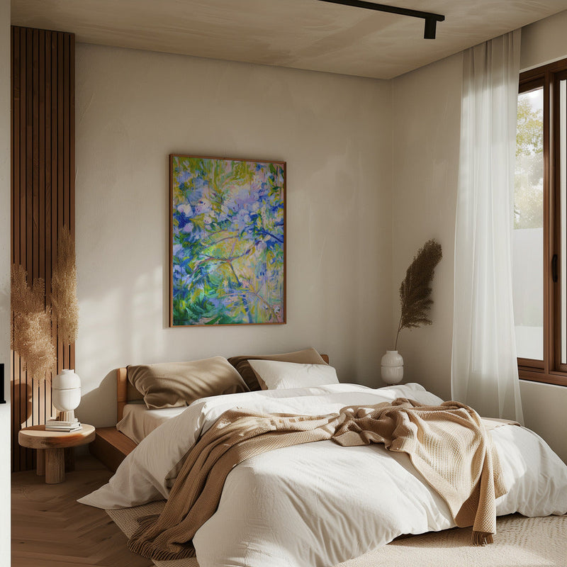 Vivid Colors And Delicate petals - Stretched Canvas, Poster or Fine Art Print I Heart Wall Art