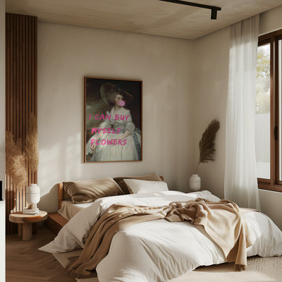 I Can Buy Myself Flowers - Stretched Canvas, Poster or Fine Art Print I Heart Wall Art