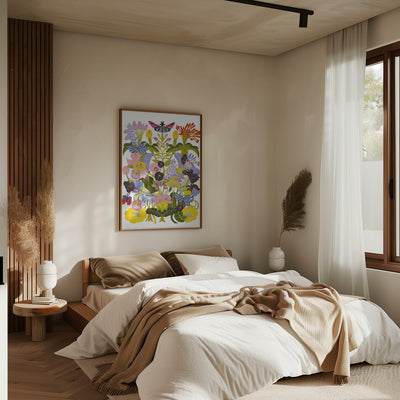 9933x14043 Din Sleeping 143 Abstract Autumn Floral.png - Stretched Canvas, Poster or Fine Art Print I Heart Wall Art
