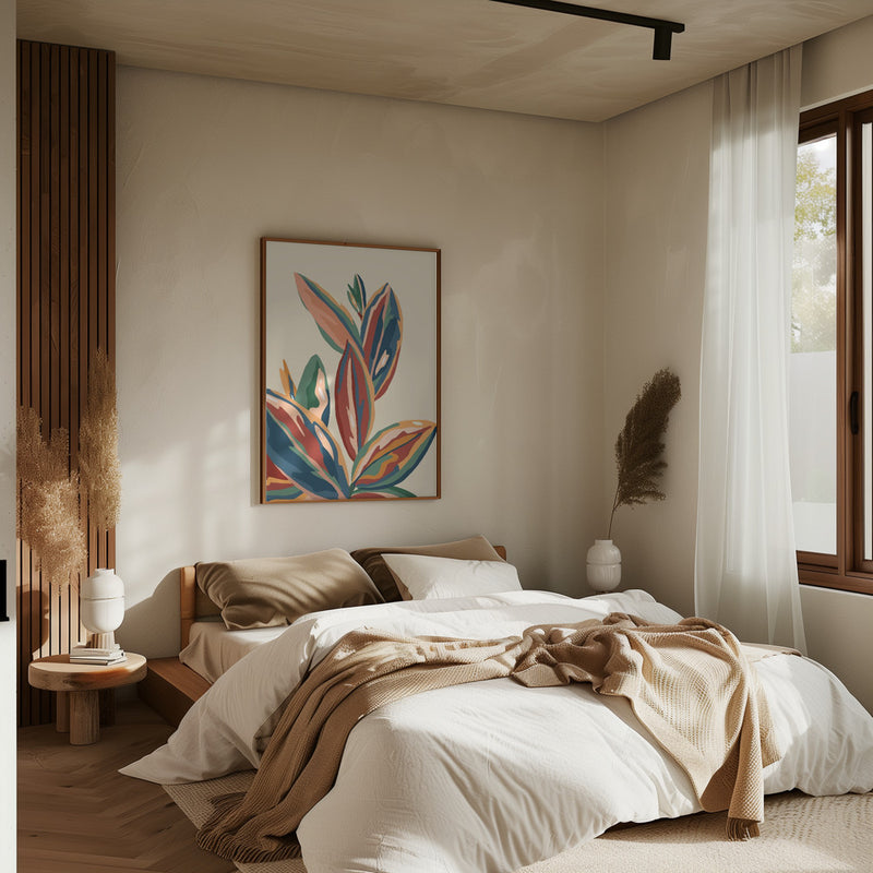 Mediterranean Botanical - Stretched Canvas, Poster or Fine Art Print I Heart Wall Art