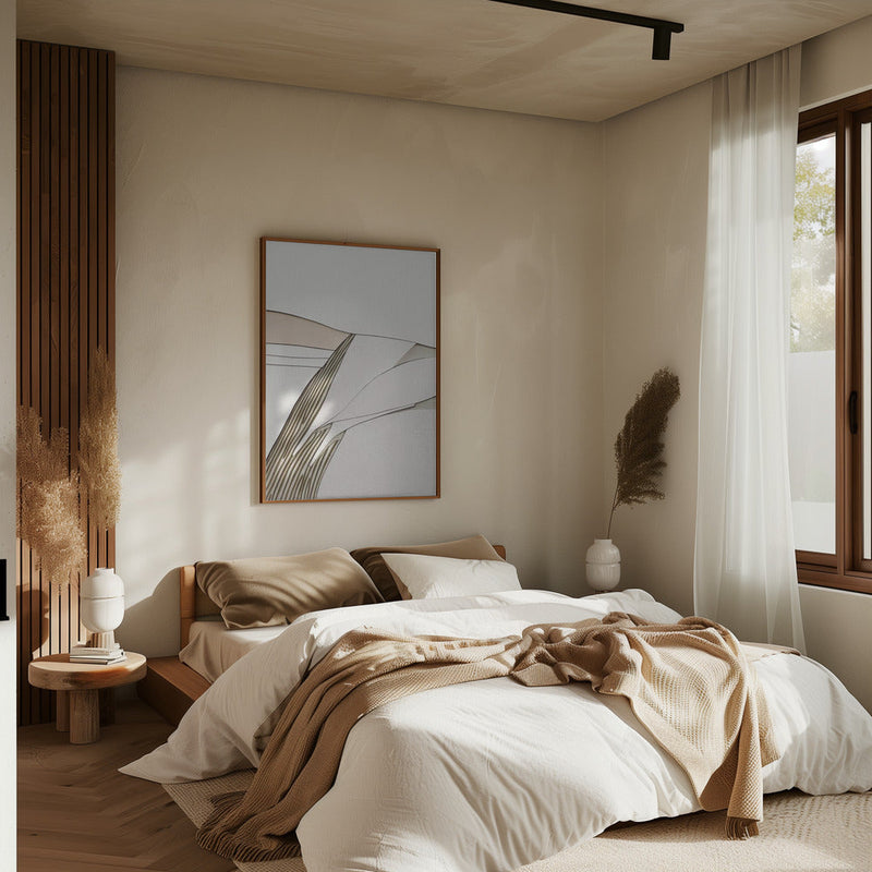 Minimal Lines I - Stretched Canvas, Poster or Fine Art Print I Heart Wall Art