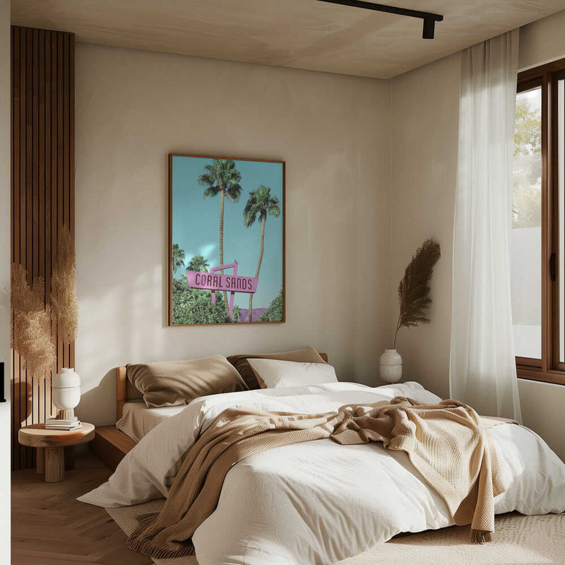 Retro Paradise Vibes - Stretched Canvas, Poster or Fine Art Print I Heart Wall Art