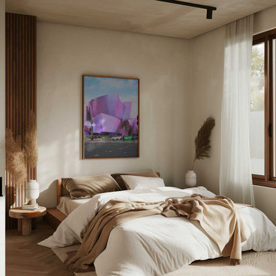 Violet Architectural Flow - Stretched Canvas, Poster or Fine Art Print I Heart Wall Art