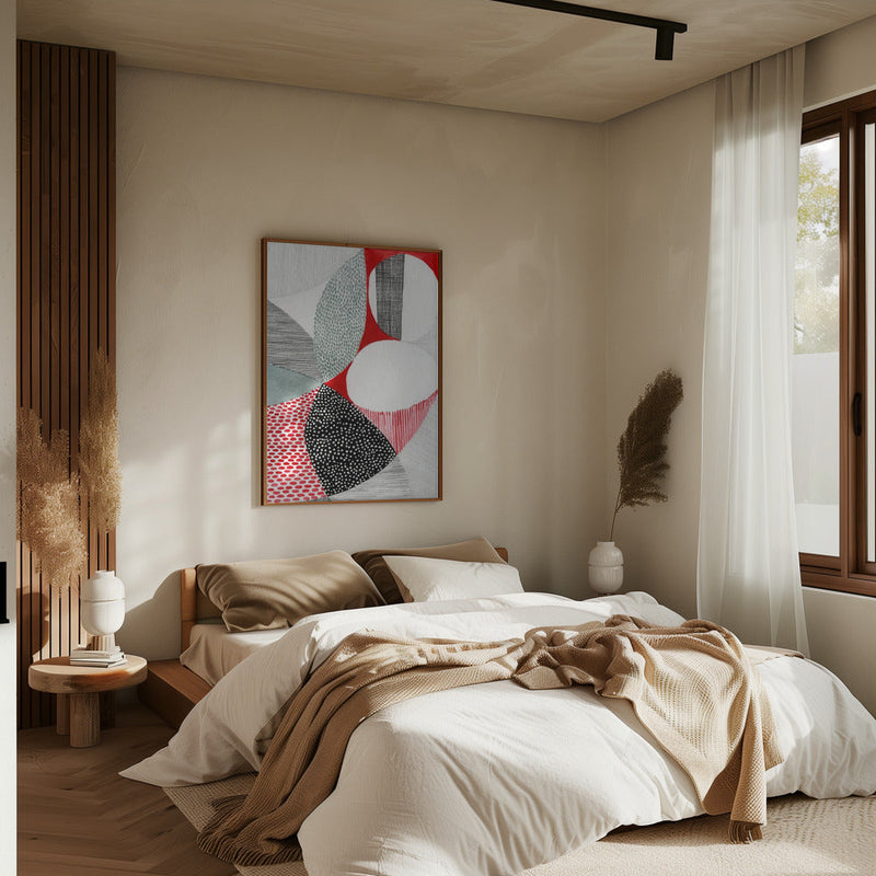 Geometric Patterns And Vivid Colors - Stretched Canvas, Poster or Fine Art Print I Heart Wall Art