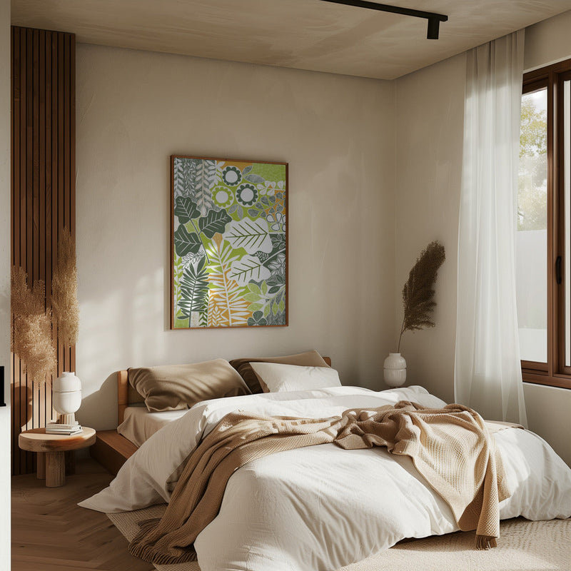 Modern Botanical Sage &amp; Citrus - Stretched Canvas, Poster or Fine Art Print I Heart Wall Art