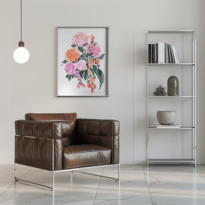 Heidi bouquet - Stretched Canvas, Poster or Fine Art Print I Heart Wall Art