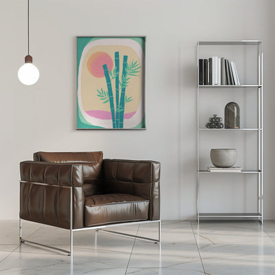 Bamboo in the Desert - Stretched Canvas, Poster or Fine Art Print I Heart Wall Art