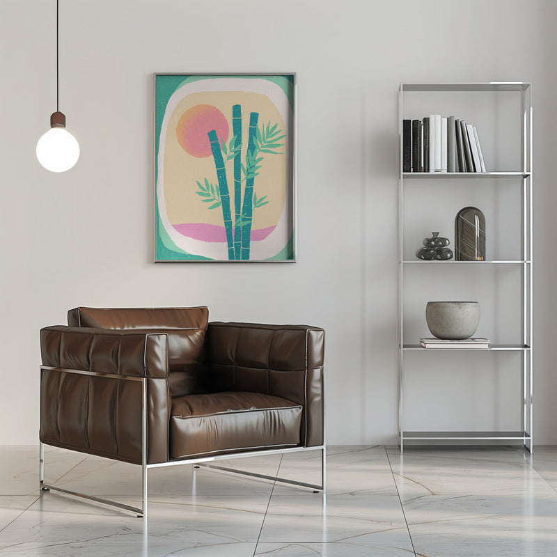 Bamboo in the Desert - Stretched Canvas, Poster or Fine Art Print I Heart Wall Art