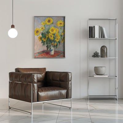 Bouquet Of Sunflowers - Stretched Canvas, Poster or Fine Art Print I Heart Wall Art