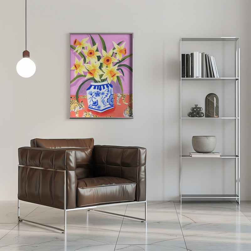 Daffodils - Stretched Canvas, Poster or Fine Art Print I Heart Wall Art