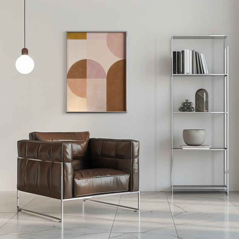 Earthy Geometrics - Stretched Canvas, Poster or Fine Art Print I Heart Wall Art