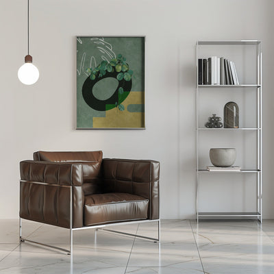 Leaves More 4 Greenery - Stretched Canvas, Poster or Fine Art Print I Heart Wall Art