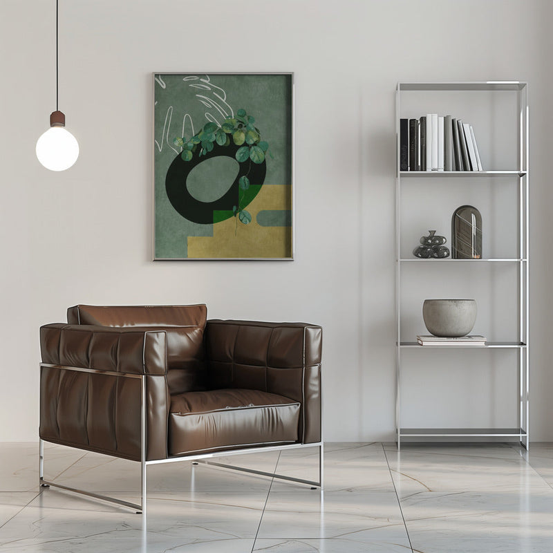 Leaves More 4 Greenery - Stretched Canvas, Poster or Fine Art Print I Heart Wall Art