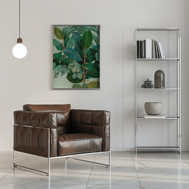 Leaves More 9 Kopie - Stretched Canvas, Poster or Fine Art Print I Heart Wall Art