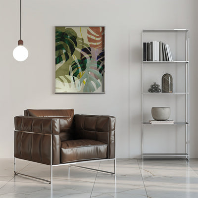 Leaves More 3 Kopie - Stretched Canvas, Poster or Fine Art Print I Heart Wall Art