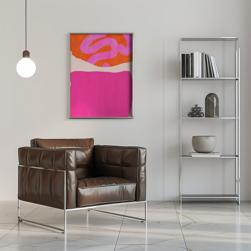 Painted Lines 2 Kopie - Stretched Canvas, Poster or Fine Art Print I Heart Wall Art