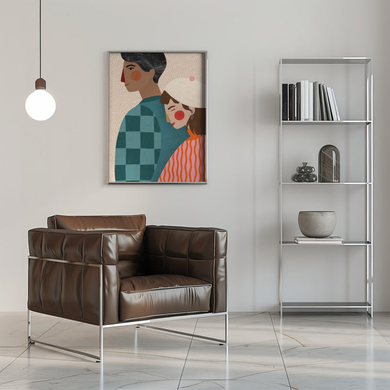 Be My Valentine - Stretched Canvas, Poster or Fine Art Print I Heart Wall Art