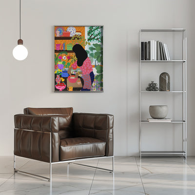 9933x14043 Din 128 Cooking My Breakfast - Stretched Canvas, Poster or Fine Art Print I Heart Wall Art