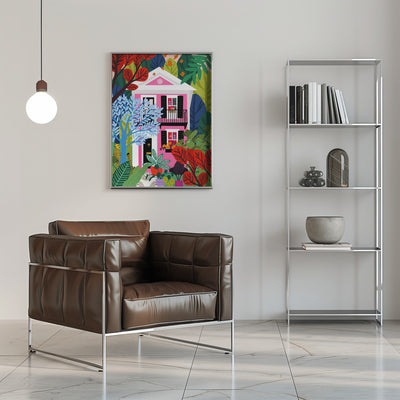 9933x14043 Din 79 House In the Woods - Stretched Canvas, Poster or Fine Art Print I Heart Wall Art