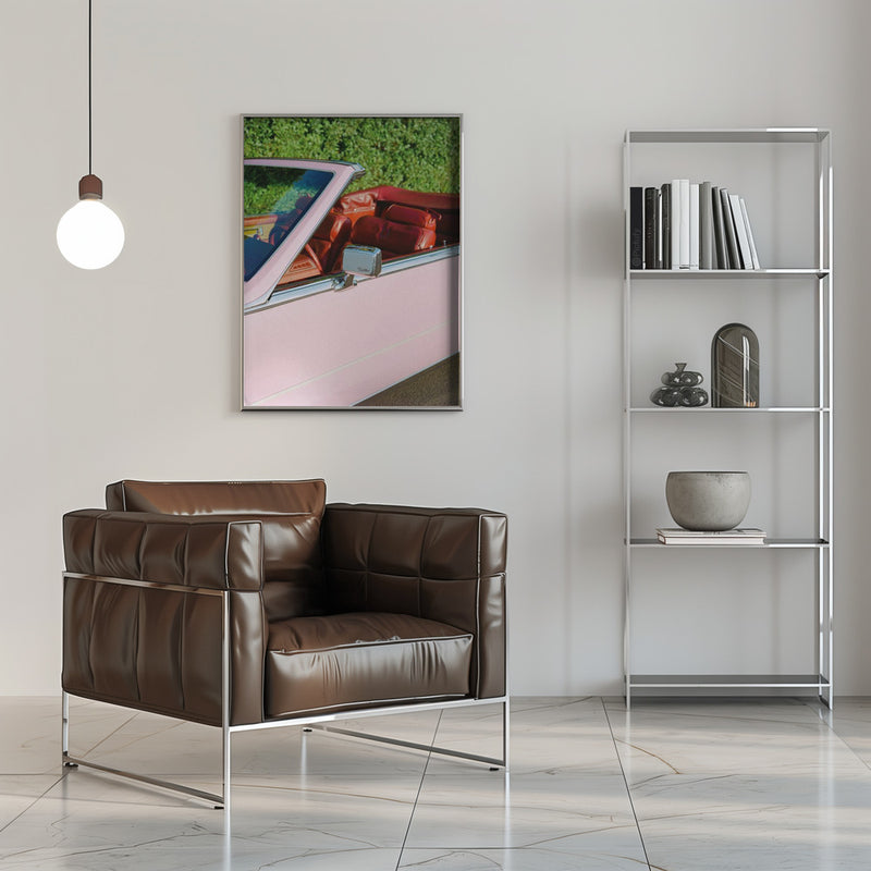 Pink Cadillac - Stretched Canvas, Poster or Fine Art Print I Heart Wall Art