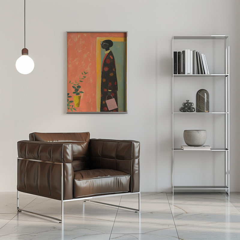 Portrait of a Woman - Stretched Canvas, Poster or Fine Art Print I Heart Wall Art