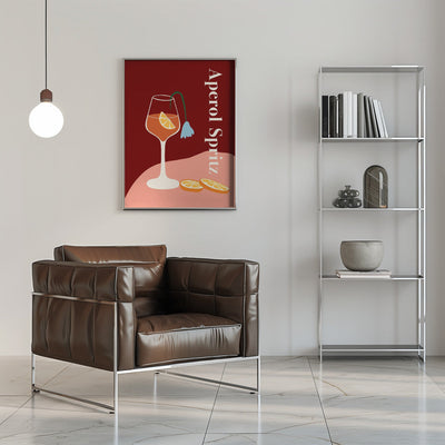 Aperol Spritz - Stretched Canvas, Poster or Fine Art Print I Heart Wall Art