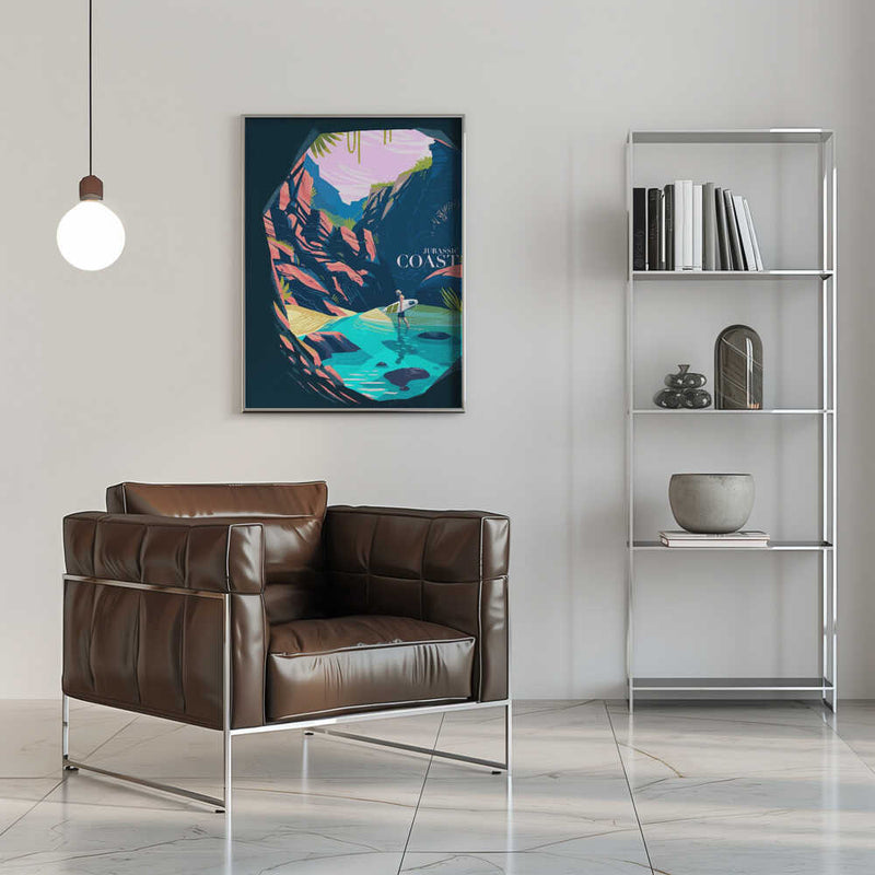 Jurassic Coast - Stretched Canvas, Poster or Fine Art Print