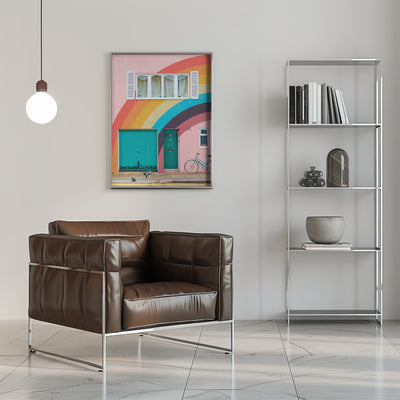 Groovy House - Stretched Canvas, Poster or Fine Art Print I Heart Wall Art