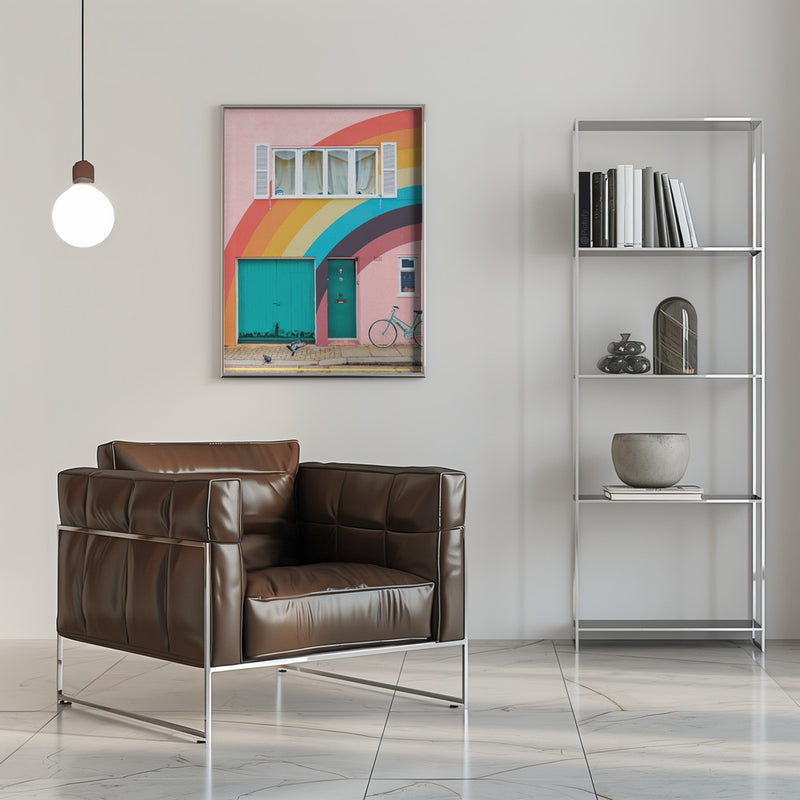 Groovy House - Stretched Canvas, Poster or Fine Art Print I Heart Wall Art