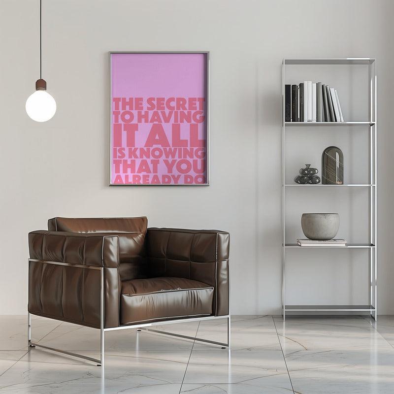 the secret - Stretched Canvas, Poster or Fine Art Print I Heart Wall Art