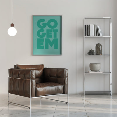 go get em - Stretched Canvas, Poster or Fine Art Print I Heart Wall Art