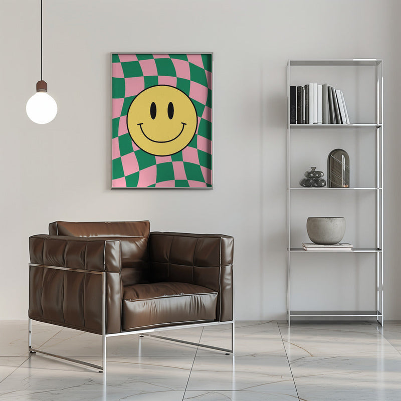 Checkered Bliss - Stretched Canvas, Poster or Fine Art Print I Heart Wall Art