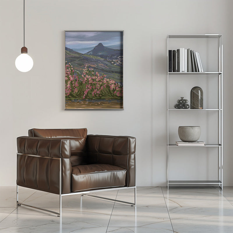Petals and Peaks, Cape Town, South Africa, 2024 - Stretched Canvas, Poster or Fine Art Print I Heart Wall Art