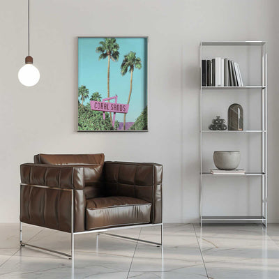 Retro Paradise Vibes - Stretched Canvas, Poster or Fine Art Print I Heart Wall Art