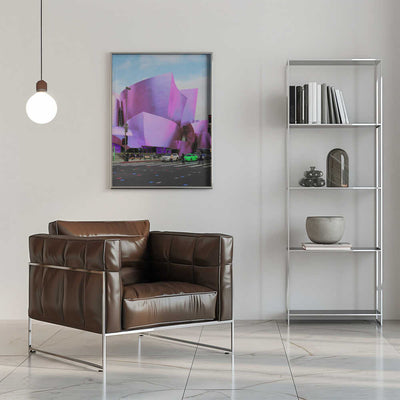 Violet Architectural Flow - Stretched Canvas, Poster or Fine Art Print I Heart Wall Art