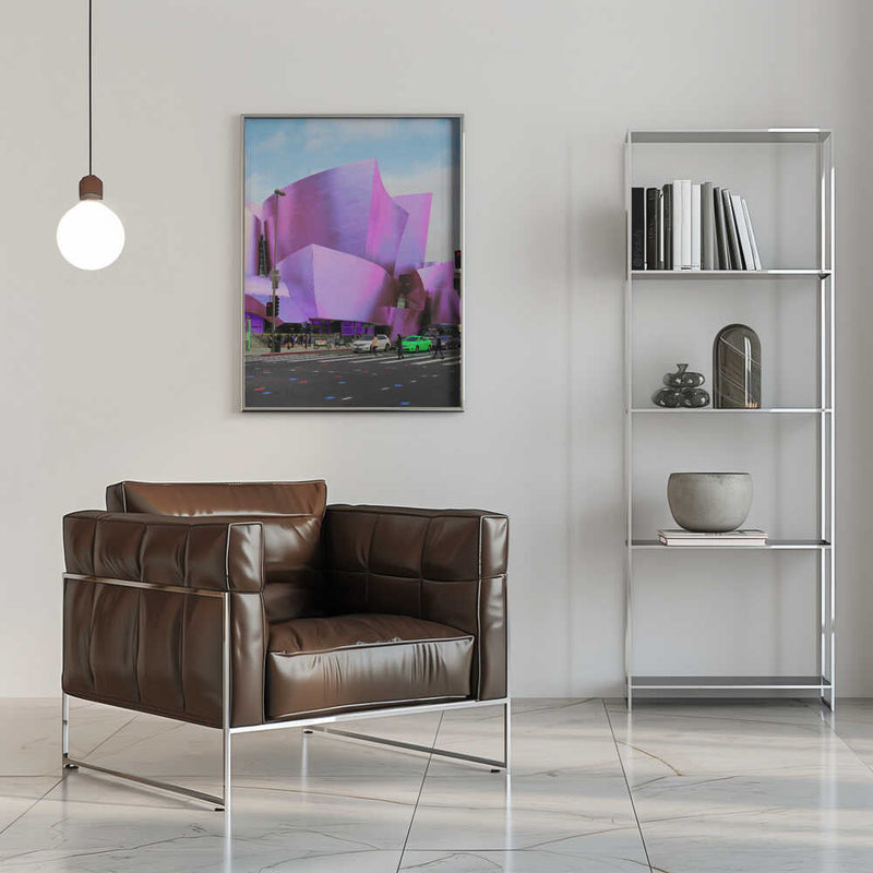 Violet Architectural Flow - Stretched Canvas, Poster or Fine Art Print I Heart Wall Art