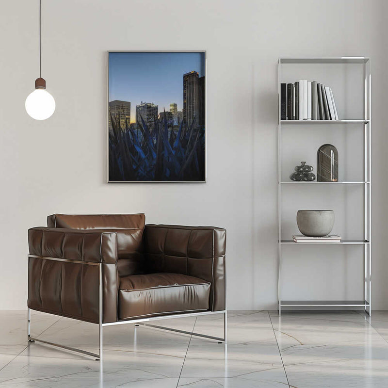 Stunning Los Angeles Skyline at Dusk - Stretched Canvas, Poster or Fine Art Print I Heart Wall Art