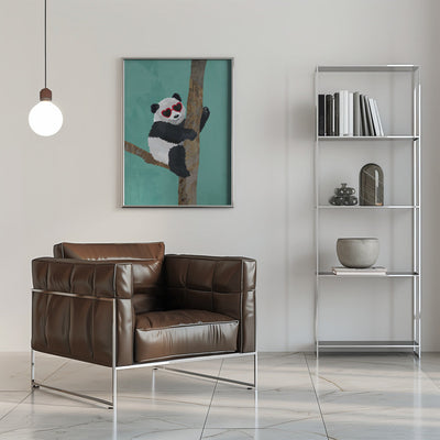 Cute panda - Stretched Canvas, Poster or Fine Art Print I Heart Wall Art