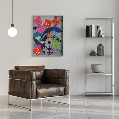 Vibrant Petals - Stretched Canvas, Poster or Fine Art Print I Heart Wall Art