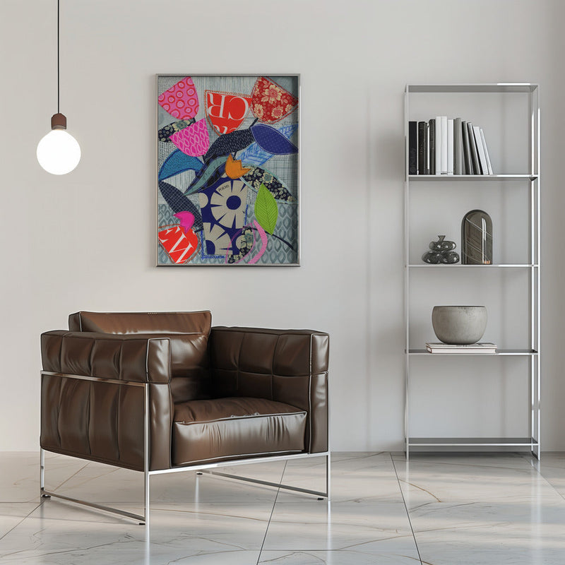 Vibrant Petals - Stretched Canvas, Poster or Fine Art Print I Heart Wall Art