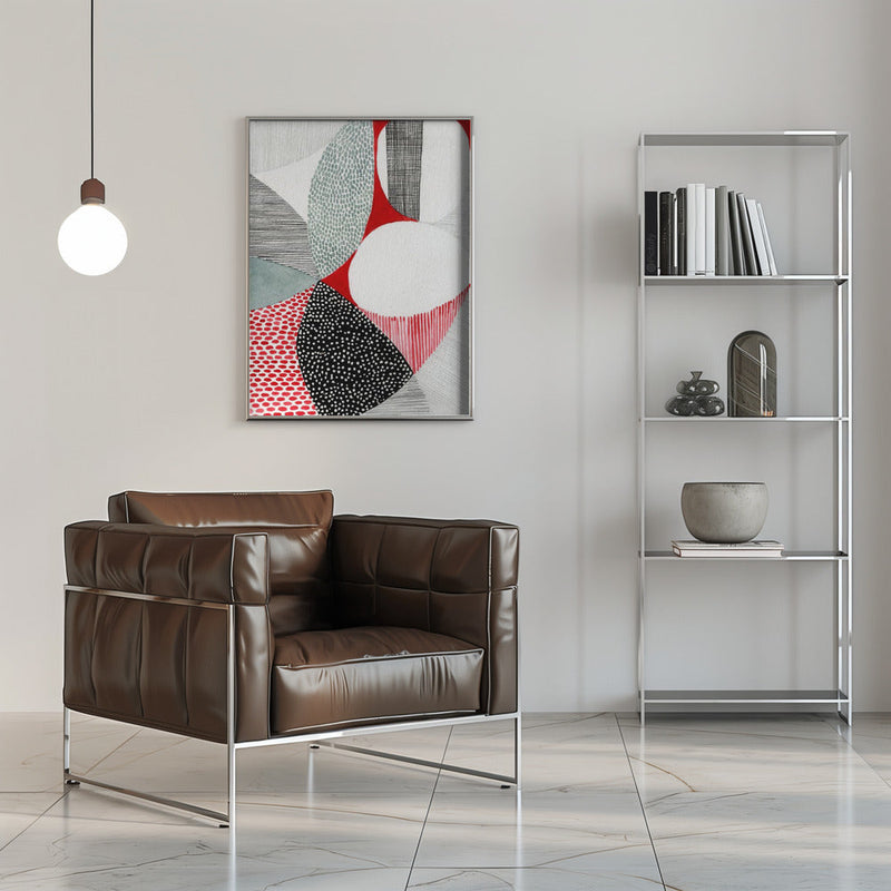 Geometric Patterns And Vivid Colors - Stretched Canvas, Poster or Fine Art Print I Heart Wall Art