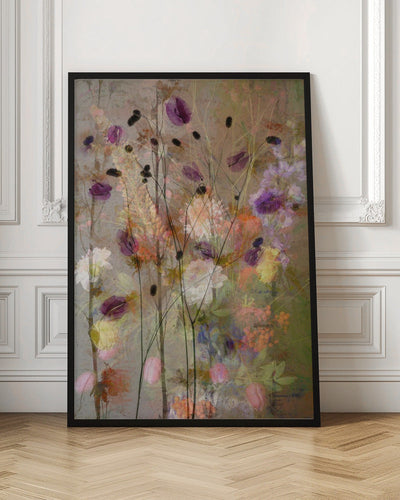 Painterly flowers - Stretched Canvas, Poster or Fine Art Print I Heart Wall Art