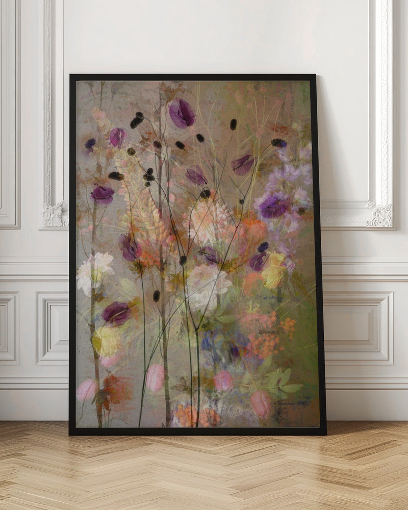 Painterly flowers - Stretched Canvas, Poster or Fine Art Print I Heart Wall Art