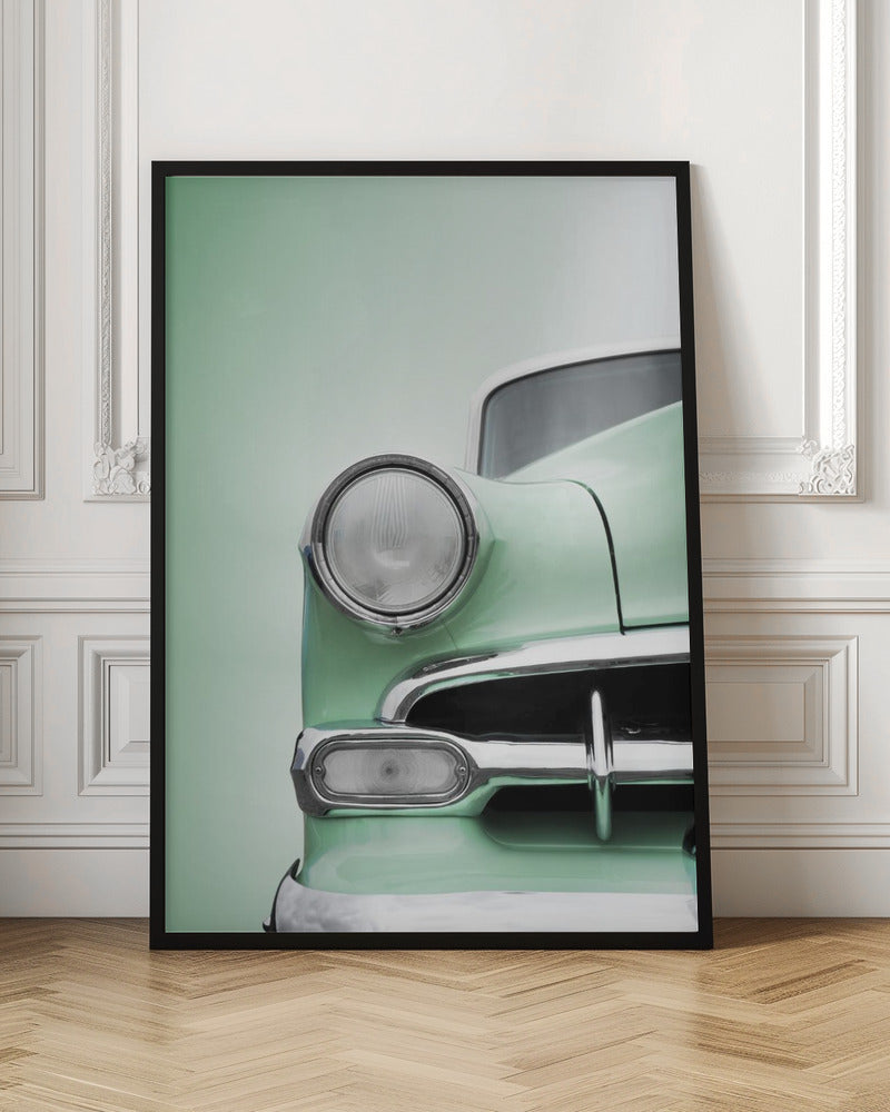 US classic car 1954 Bel Air Powerglide - Stretched Canvas, Poster or Fine Art Print I Heart Wall Art