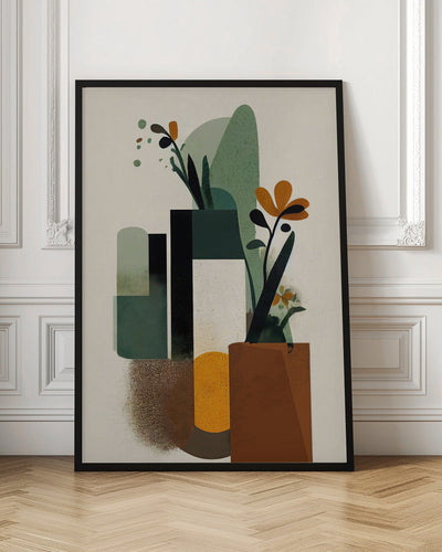 Geometric Vases - Stretched Canvas, Poster or Fine Art Print I Heart Wall Art