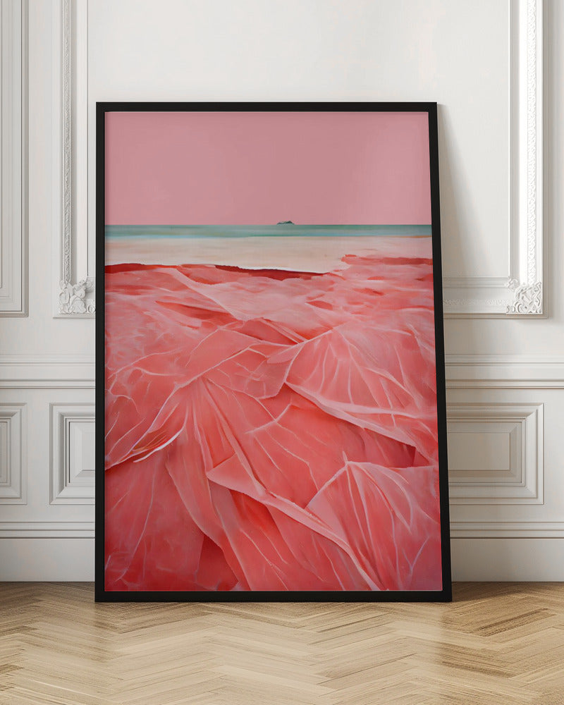Coral Beach - Stretched Canvas, Poster or Fine Art Print I Heart Wall Art