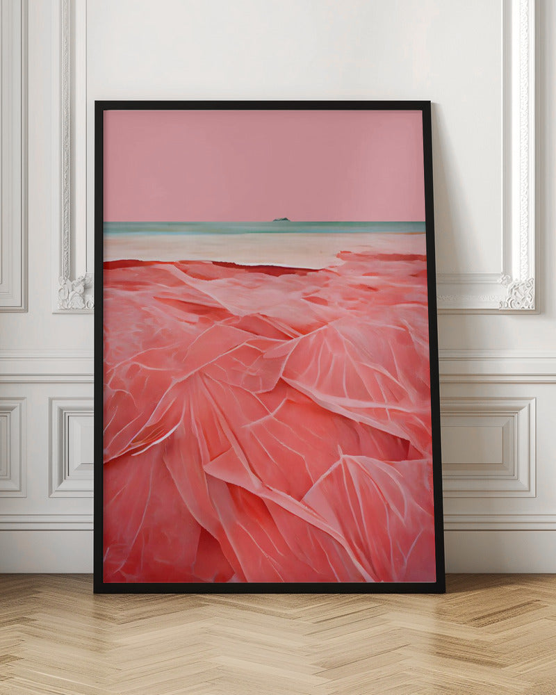 Coral Beach - Stretched Canvas, Poster or Fine Art Print I Heart Wall Art