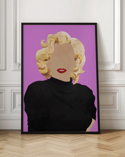 Faceless Marilyn Monroe Modern Art - Stretched Canvas, Poster or Fine Art Print I Heart Wall Art