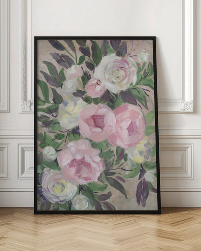 Zoye painterly bouquet - Stretched Canvas, Poster or Fine Art Print I Heart Wall Art